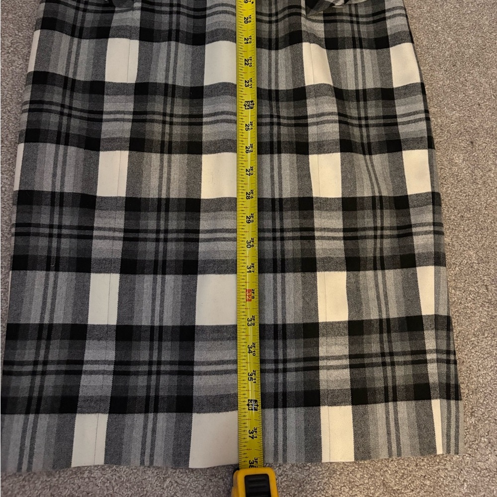 Black & White Plaid Sheath Dress with Waist Detail Karen Millen - Picture 10 of 14